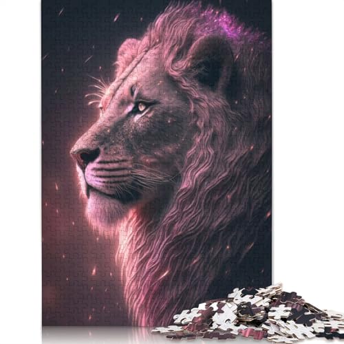 520pcsPieces Puzzle Pink Fantasy Lion Glow Square Puzzles for Adults & Wooden Puzzles Home Decoration Puzzle 520pcs (52x38cm) von GQmoney