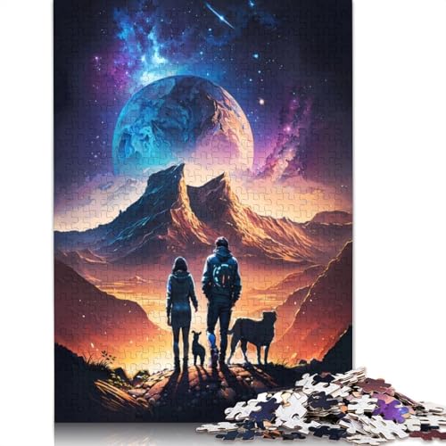 Abenteuer-Puzzles mit Paaren und Hunden für Erwachsene ab 18 Jahren. Upe Lernspiele, Puzzle für Erwachsene und Kinder, 1500 Teile (85 x 57 cm) von GQmoney
