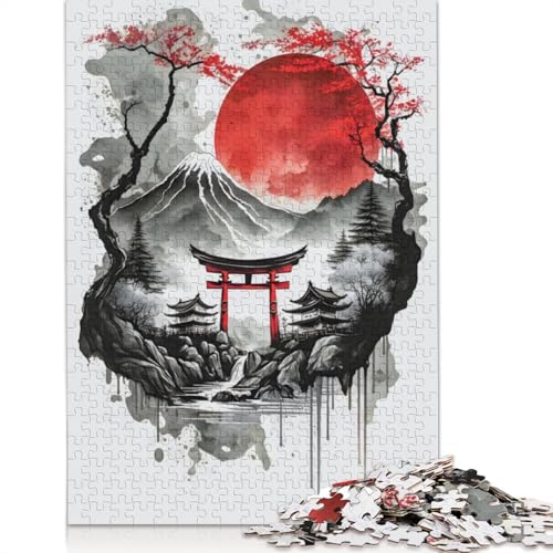 Abstrakte Landschaftskultur, 1000-teiliges Puzzle für Erwachsene | | Familienspaß-Puzzles für Erwachsene, Geschenke, Denkspiele, 1000 Teile (75 x 50 cm) von GQmoney