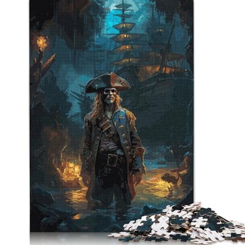 Aged Swashbuckler-Puzzle für Erwachsene und Jugendliche, 1000 Teile, Puzzles für Erwachsene, Puzzles, Heimdekoration, Puzzlespielzeug, 1000 Teile (75 x 50 cm) von GQmoney