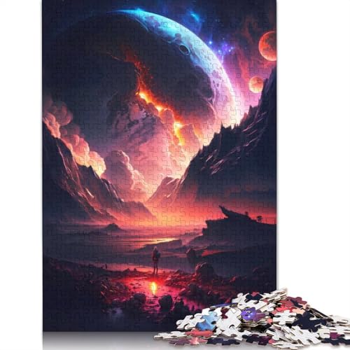 Anime Stellar Landscape Puzzles 1000 Teile für Teenager Geschenke Holzpuzzle für Erwachsene und Teenager ab 12 Jahren 1000 Stück (75x50cm) von GQmoney