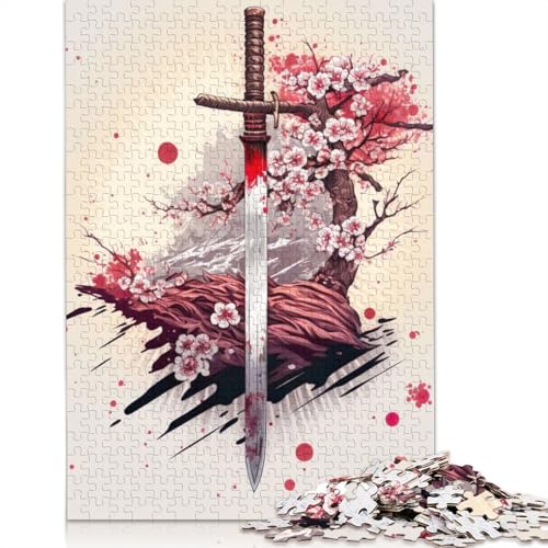 Antike Samurai-Puzzles, 1500 Teile, für Teenager, Geschenke, Holzpuzzle für Erwachsene und Teenager ab 12 Jahren, 1500 Teile (85 x 57 cm) von GQmoney