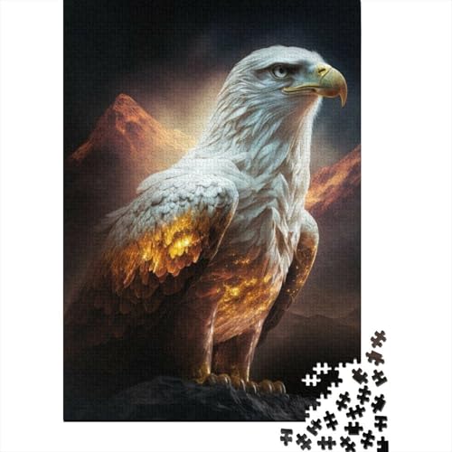 Art Animal Eagle Puzzle, 100% recycelter Karton, 100% recycelter Karton, Puzzle für Jungen oder Mädchen, 1000 Teile (38 x 26 cm) von GQmoney