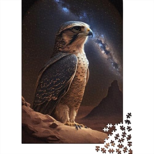 Art Animal Eagle Puzzle Dekompressionsspielzeug Rechteckiges Papierpuzzle für Kinder und Erwachsene ab 12 Jahren 1000 Teile (38 x 26 cm) von GQmoney
