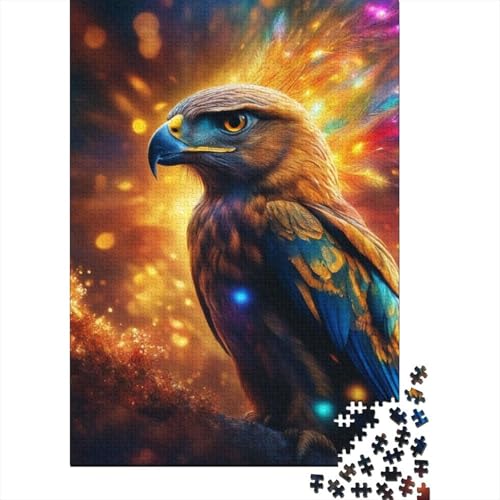 Art Animal Eagle Puzzle Spielzeug Lernspiel Premium-Puzzle aus Karton für Erwachsene Kinder 1000 Teile (38 x 26 cm) von GQmoney