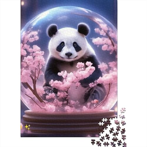 Art Animal Panda Puzzle zum Stressabbau, 100% recycelter Karton, Puzzle für Erwachsene und Kinder, einzigartiges, 1000 Teile (38 x 26 cm) von GQmoney