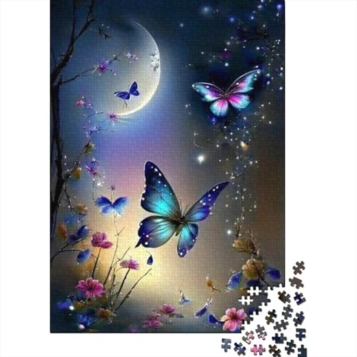Art Butterfly Puzzle, einzigartige Heimdekoration, 100% recycelter Karton, Puzzle für Erwachsene, 1000 Teile (75 x 50 cm) von GQmoney