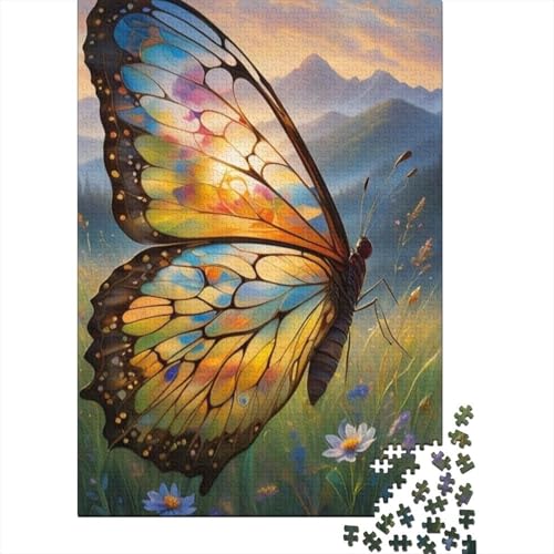 Art Butterfly Puzzle Premium, 100% recycelte Pappe, 100% recycelter Karton, Puzzle für Kinder und Erwachsene ab 12 Jahren, 1000 Teile (38 x 26 cm) von GQmoney