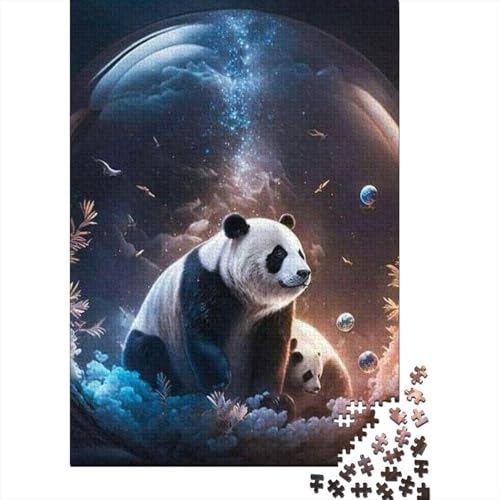 Art Galaxy Panda Puzzle, kreative Spiele, 100% recycelter Karton, Puzzle für Erwachsene, 1000 Teile (38 x 26 cm) von GQmoney