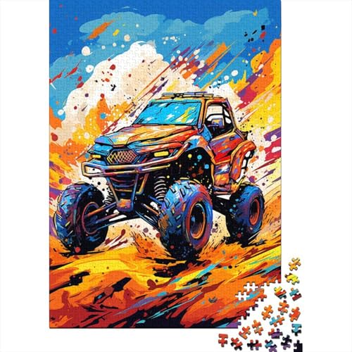 Art Mountainbike-Puzzle, Denksportaufgabe, 100% recycelter Karton, Puzzle für Damen und Herren, 1000 Teile (38 x 26 cm) von GQmoney