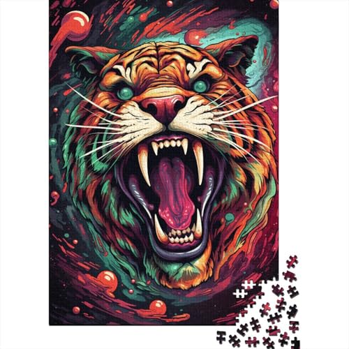 Art Tiger Puzzle Premium, 100% recycelte Pappe, 100% recycelter Karton, Puzzle für Kinder und Erwachsene ab 12 Jahren, 1000 Teile (38 x 26 cm) von GQmoney