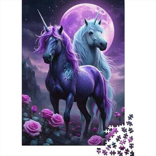 Art Unicorn Puzzle Premium, 100% recycelte Pappe, 100% recycelter Karton, Puzzle für Kinder und Erwachsene ab 12 Jahren, 1000 Teile (38 x 26 cm) von GQmoney
