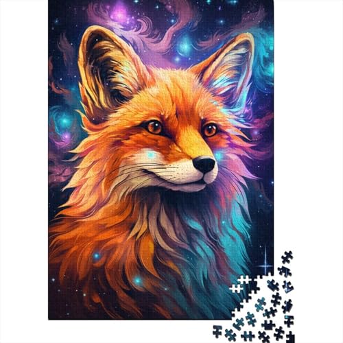 Artistic Fox Puzzle, Premium-Puzzle aus 100% recyceltem Kartonpapier, rechteckig, für Jungen oder Mädchen, 1000 Teile (38 x 26 cm) von GQmoney