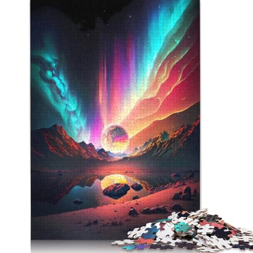 Aurora Borealis Wonder 520 Puzzles für Erwachsene, Lernspiel, Puzzlespiele für Erwachsene für Jungen oder Mädchen, 520 Teile (52 x 38 cm) von GQmoney