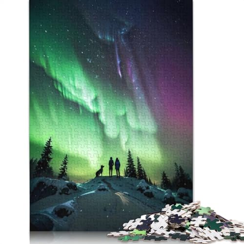Aurora Connection Night Puzzle, 1500 Teile, herausfordernde und knifflige Puzzles für Erwachsene und Teenager, 1500 Teile (85 x 57 cm) von GQmoney