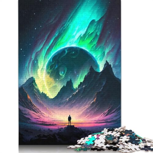 Aurora Explorer Landschaftspuzzle für Erwachsene ab 18 Jahren. Upe Lernspiele, Puzzle für Erwachsene und Kinder, 520 Teile (52 x 38 cm) von GQmoney