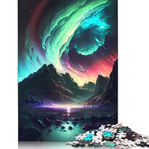Aurora Reflection Space, 1500 Puzzles für Erwachsene, Stressabbau, Puzzlespiele für Erwachsene, für Erwachsene und Kinder, 1500 Teile (85 x 57 cm) von GQmoney