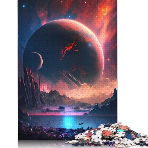 Außerirdisches Universum-Puzzle für Erwachsene, schwierige und anspruchsvolle Denksportaufgaben für Erwachsene und Kinder, 1000 Teile (75 x 50 cm) von GQmoney