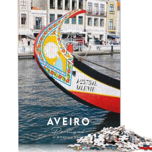 Aveiro-Koordinaten-Puzzles für Erwachsene, schwierige, Harte Denksportaufgaben für Erwachsene und Kinder, 1000 Teile (75 x 50 cm) von GQmoney