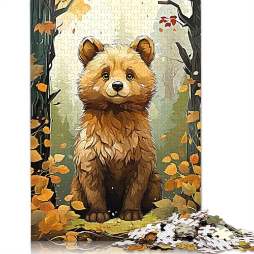 Bär in der Wildnis, 1000-teiliges Puzzle für Erwachsene | | Familienspaß-Puzzles für Erwachsene, Geschenke, Denkspiele, 1000 Teile (75 x 50 cm) von GQmoney