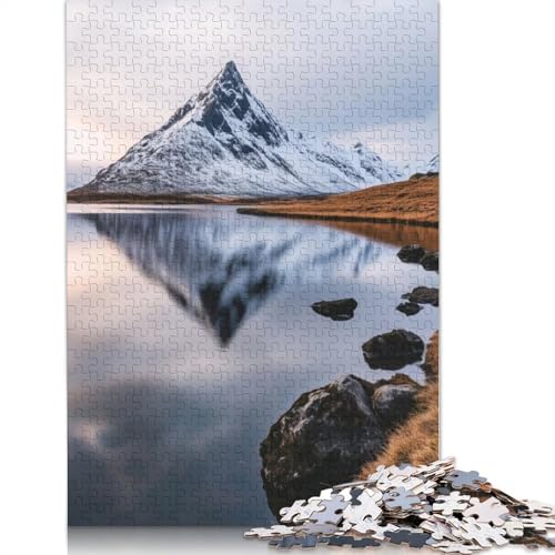 Bergreflexions-Puzzle für Erwachsene, Lernspiel, Puzzle-Geschenke für Kinder ab 12 Jahren, 1000 Teile (75 x 50 cm) von GQmoney