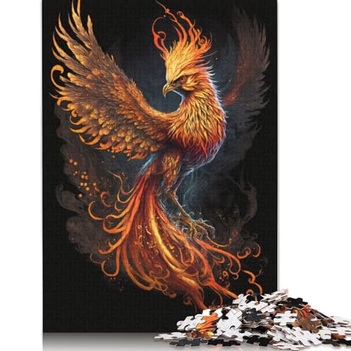 Black Phoenix Puzzle für Erwachsene und Kinder. 520 Teile, skurrile Herausforderung, Spielzeug, Lernspiele, Heimdekoration, Geschenke, 520 Teile (52 x 38 cm) von GQmoney