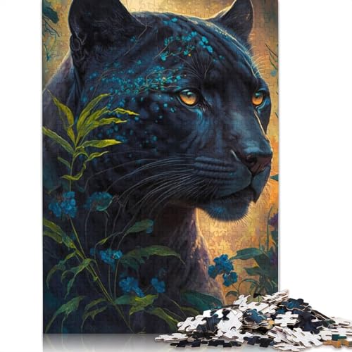 Black Tiger Gold Puzzle für Erwachsene und Kinder. Tolles Geschenk, Herausforderungsspielzeug, Lernspiele, Heimdekoration, ab 14 Jahren, 1000 Teile (75 x 50 cm) von GQmoney