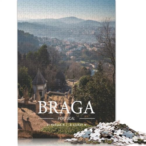 Braga Puzzle für Erwachsene, zusammen. Coole Puzzles für Erwachsene, für Erwachsene und Teenager, 1000 Teile (75 x 50 cm) von GQmoney