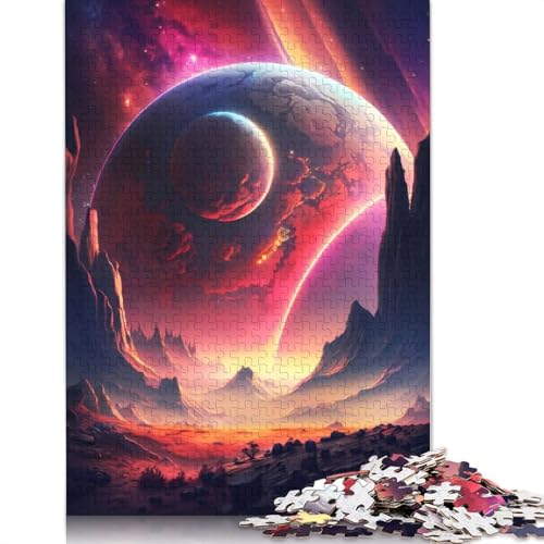 Brilliant Cosmos Sunset Puzzle, rechteckig, Papppuzzle, Geschenk für Kinder ab 12 Jahren, 1500 Teile (85 x 57 cm) von GQmoney