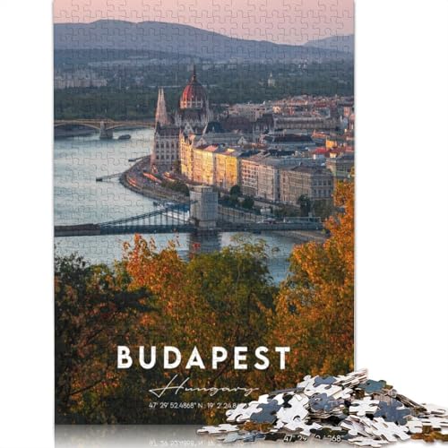 Budapest Puzzles, farbenfrohe und Coole Puzzles für Kinder ab 12 Jahren, 1500 Teile (85 x 57 cm) von GQmoney