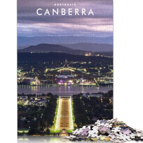 Canberra Australien Puzzle für Erwachsene, Lernspiel, Puzzle-Geschenke für Kinder ab 12 Jahren, 520 Teile (52 x 38 cm) von GQmoney