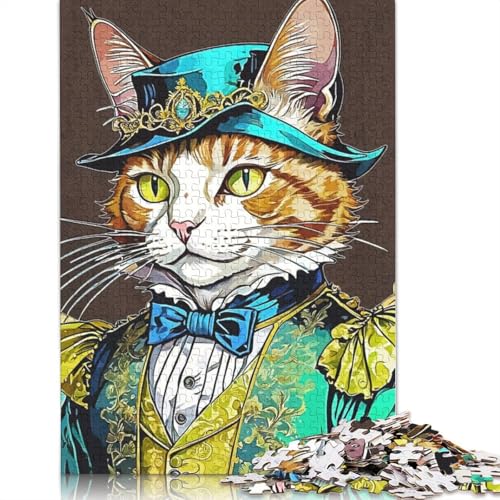 Cat King 1000 Puzzles für Erwachsene, Lernspiel, Puzzlespiele für Erwachsene für Jungen oder Mädchen, 1000 Teile (75 x 50 cm) von GQmoney