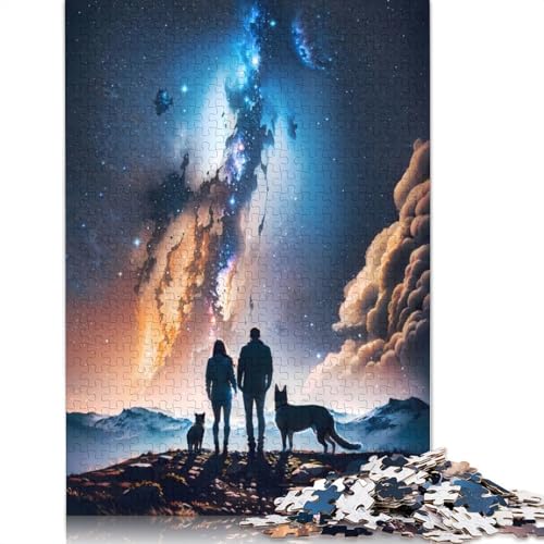 Celestial Companions Puzzle mit 1500 Teilen für Erwachsene, 100% recycelte Holzplatte, schwierige Puzzles für Frauen und Männer, 1500 Teile (85 x 57 cm) von GQmoney