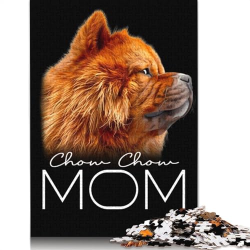 Chowchow Mom Puzzle für Erwachsene und Kinder, 1000 Teile, skurrile Herausforderung, Spielzeug, Lernspiele, Heimdekoration, Geschenke, 1000 Stück (75 x 50 cm) von GQmoney