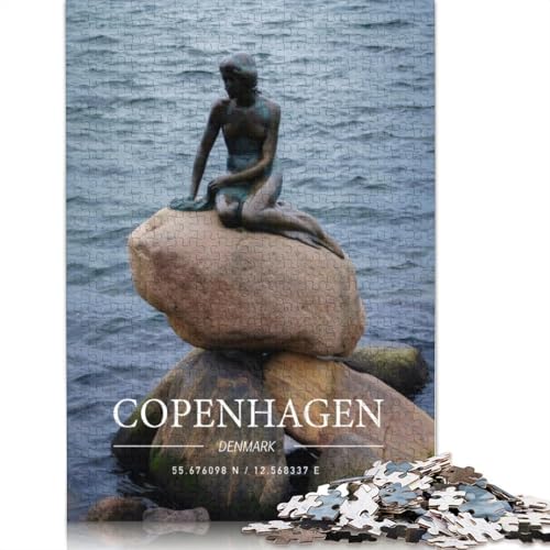 Copenhagen Puzzle für Erwachsene, Spielzeug, Lernspiel, schwierige Puzzles für Kinder ab 12 Jahren, 1000 Teile (75 x 50 cm) von GQmoney