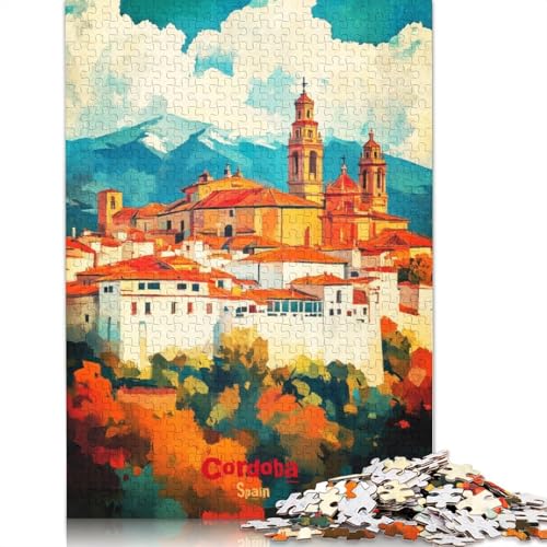 Cordoba Art Poster, Puzzle-Spielzeug für Erwachsene, Lernspiel, Puzzle-Spiele für Erwachsene für Frauen und Männer, 1500 Teile (85 x 57 cm) von GQmoney