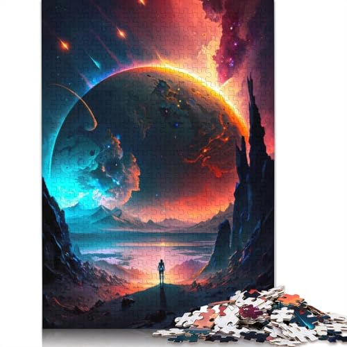 Cosmic Lady Warrior 1000 Puzzles für Erwachsene, Spielzeug, Lernspiel, Herren-Puzzles für Erwachsene, für Erwachsene, Teenager, 1000 Teile (75 x 50 cm) von GQmoney
