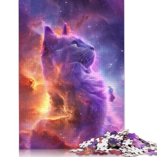 Cosmic Nebulae Kätzchenpuzzle für Erwachsene und Jugendliche, 1500 Teile Puzzles für Erwachsene, Puzzle, Heimdekoration, Puzzle-Spielzeug, 1500 Teile (85 x 57 cm) von GQmoney