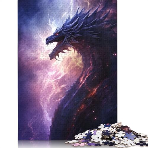 Cosmic Star Dragon Puzzles 1000 Teile Holzpuzzles Puzzle für Erwachsene und Jugendliche für Erwachsene und Jugendliche ab 12 Jahren 1000 Teile (75 x 50 cm) von GQmoney