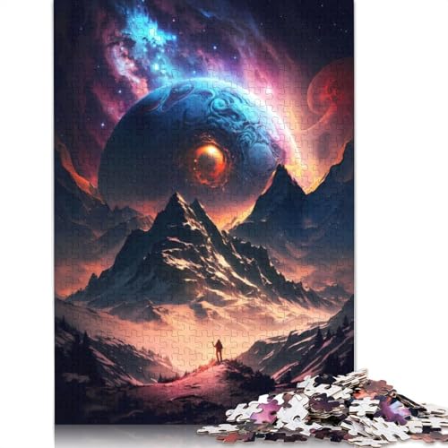 Cosmos Wanderer Landschaftspuzzle 520 Teile für Teenager-Geschenke, Holzpuzzle für Erwachsene und Teenager ab 12 Jahren, 520 Teile (52 x 38 cm) von GQmoney