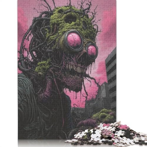 Cyberpunk Zombie Puzzle für Erwachsene, 1500 Teile, Lernspiel, Herausforderung, 1500 Teile (85 x 57 cm) von GQmoney