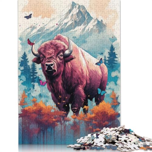 Das Roaming Behemoth-Puzzle für Erwachsene und Kinder. Unmögliches Herausforderungsspielzeug, Lernspiele, Heimdekoration, ab 14 Jahren, 1000 Teile (75 x 50 cm) von GQmoney