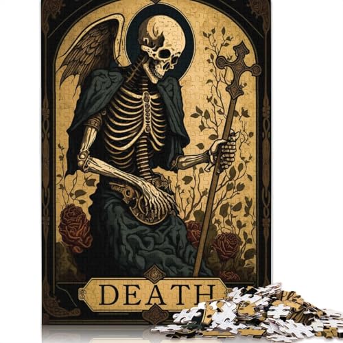 Das Tarotkarten-Puzzle „Der Tod“ für Erwachsene, 1000 Teile, Papierpuzzles für Jugendliche ab 12 Jahren, 1000 Teile (38 x 26 cm) von GQmoney