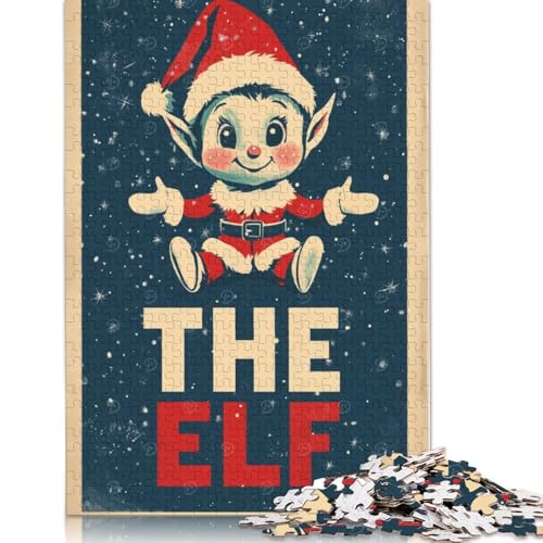 Das Weihnachtselfen-Poster, 1000-teiliges Puzzle für Teenager, Geschenke, Papierpuzzle, Puzzle für Erwachsene, Lernspiele für Zuhause, DIY-Spielzeug, 1000 Teile (75 x 50 cm) von GQmoney