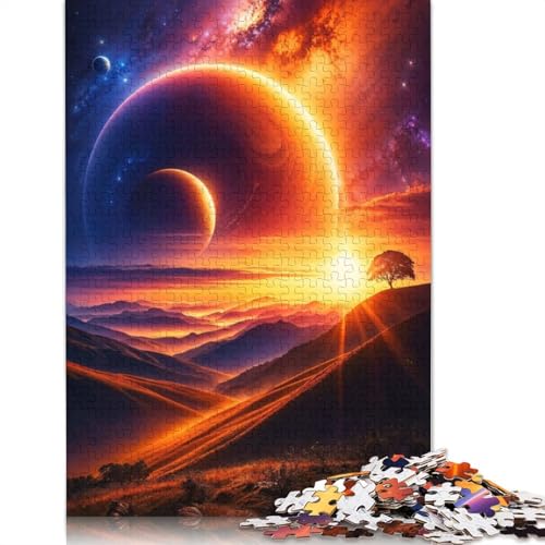 Dawn of Giants Puzzle 1000 Teile für Erwachsene, Puzzles aus Holz, nachhaltiges Puzzle für Erwachsene | Spiele 1000 Teile (75 x 50 cm) von GQmoney