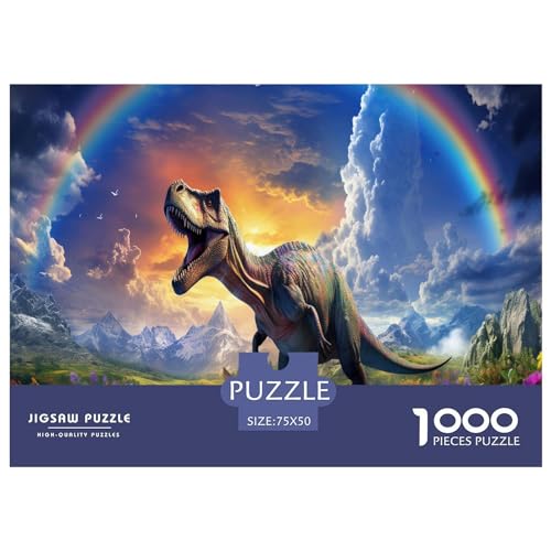 Dinosaurier-Berge-Puzzle, 1000 Teile, für Erwachsene, Puzzle für Erwachsene, 1000 Teile, Puzzle, Lernspiele, 1000 Teile (75 x 50 cm) von GQmoney