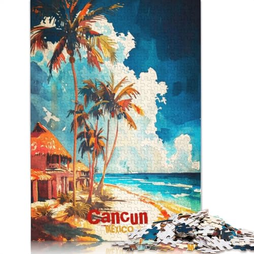 Discover Cancun Puzzle für Erwachsene, Lernspiel, Puzzle-Geschenke für Kinder ab 12 Jahren, 1500 Teile (85 x 57 cm) von GQmoney