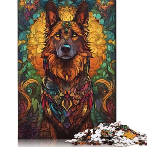Dog Art Puzzle für Erwachsene, Premium-Puzzle aus 100% recyceltem Brett, Problemlösungspuzzles für Erwachsene und Kinder, 1500 Teile (85 x 57 cm) von GQmoney
