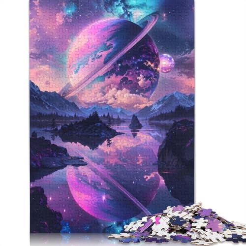 Dreams of Saturn Puzzles 1000 Teile für Teenager Geschenke Holzpuzzle Erwachsene Puzzle Puzzles für Erwachsene 1000pcs (75x50cm) von GQmoney