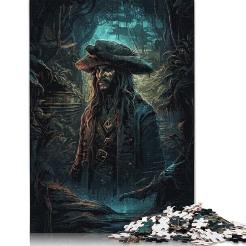 Dschungelpiraten-Abenteuer-Puzzle für Erwachsene, 1500 Teile, Holzpuzzle für Teenager, Geschenke, Lernspiel für Erwachsene und Teenager, 1500 Teile (85 x 57 cm) von GQmoney